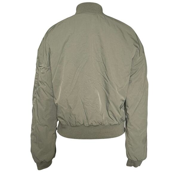 Evereve Flight Bomber Jacket Womens XS in Olive Green - Picture 5 of 13